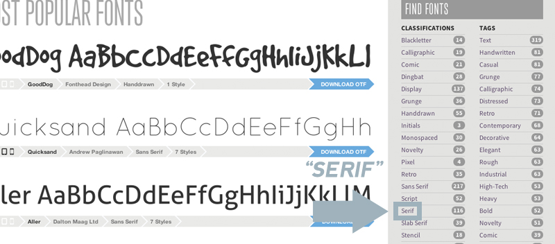 Serif Fonts