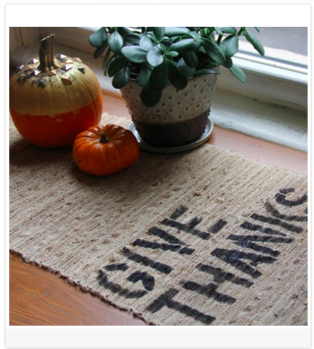 DIY Blog Header Design Idea #5 of 9: Cut out a stencil and spray paint an item that relates to your blog